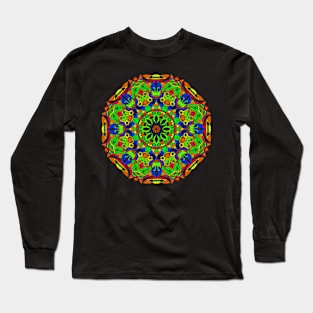 Samurai Mandala Long Sleeve T-Shirt